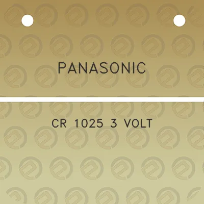 panasonic-cr-1025-3-volt