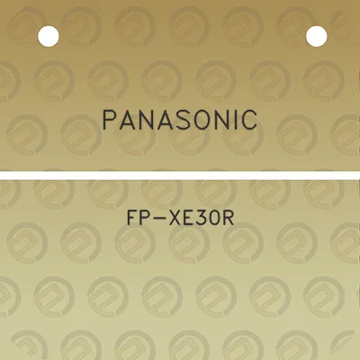 panasonic-fp-xe30r