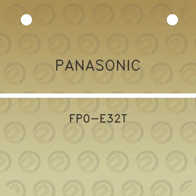 panasonic-fp0-e32t