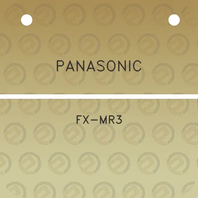 panasonic-fx-mr3