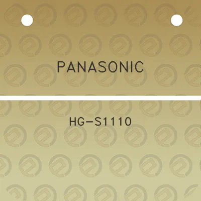 panasonic-hg-s1110