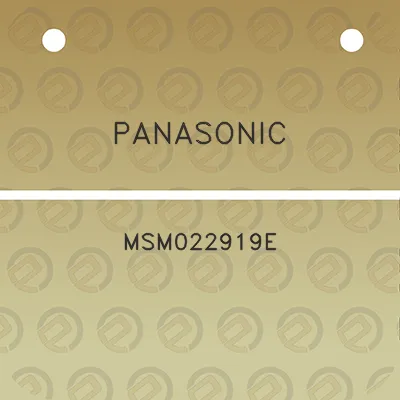 panasonic-msm022919e