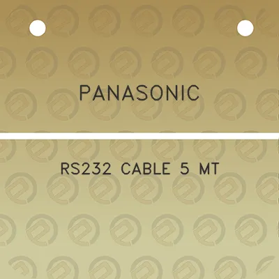 panasonic-rs232-cable-5-mt