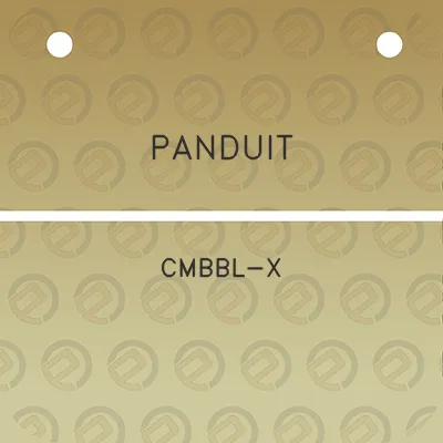 panduit-cmbbl-x