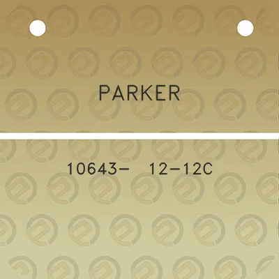 parker-10643-12-12c