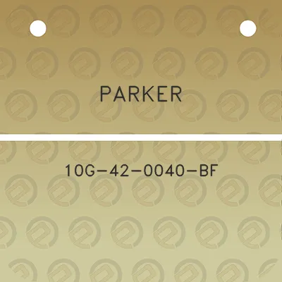 parker-10g-42-0040-bf