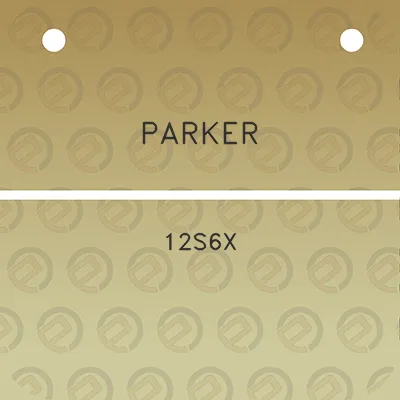 parker-12s6x