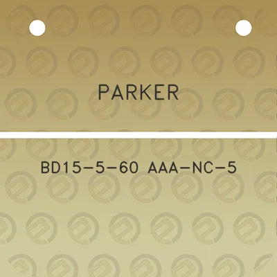 parker-bd15-5-60-aaa-nc-5