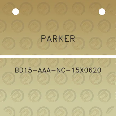 parker-bd15-aaa-nc-15x0620