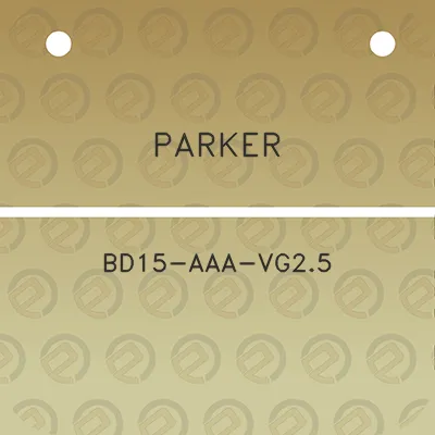 parker-bd15-aaa-vg25