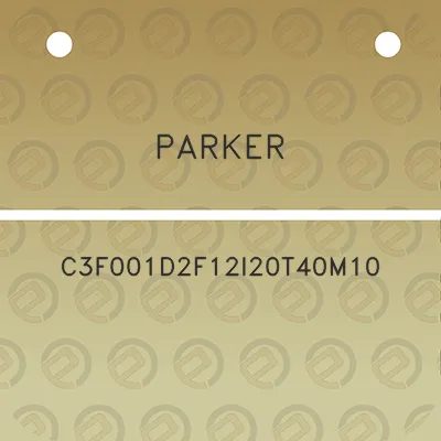 parker-c3f001d2f12i20t40m10