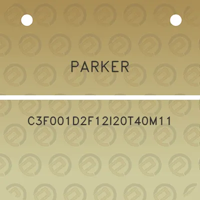 parker-c3f001d2f12i20t40m11