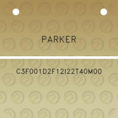 parker-c3f001d2f12i22t40m00