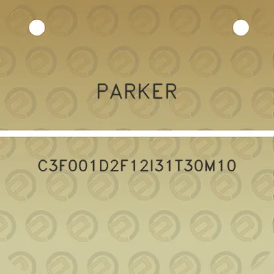 parker-c3f001d2f12i31t30m10