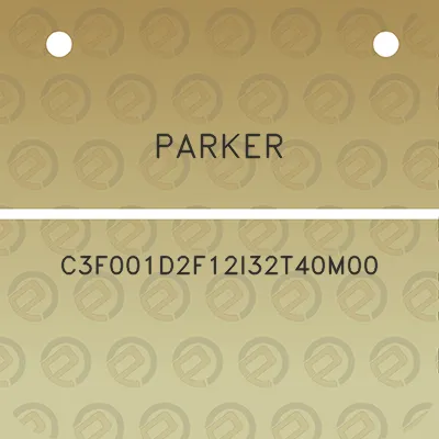 parker-c3f001d2f12i32t40m00