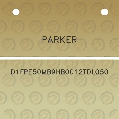 parker-d1fpe50mb9hb0012tdl050