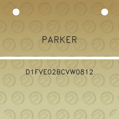 parker-d1fve02bcvw0812