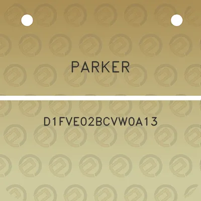 parker-d1fve02bcvw0a13