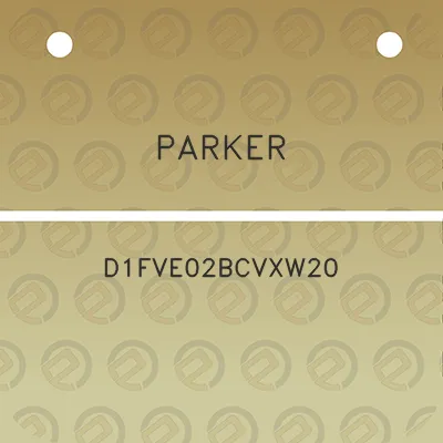 parker-d1fve02bcvxw20