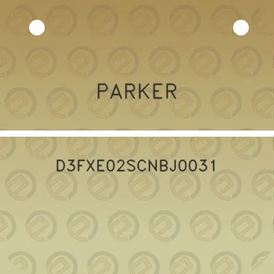 parker-d3fxe02scnbj0031