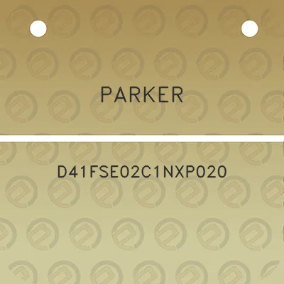 parker-d41fse02c1nxp020