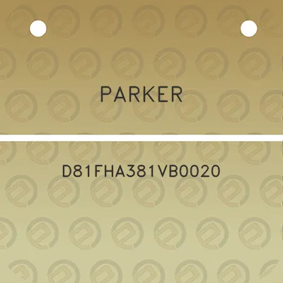 parker-d81fha381vb0020