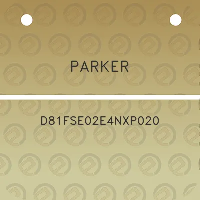 parker-d81fse02e4nxp020