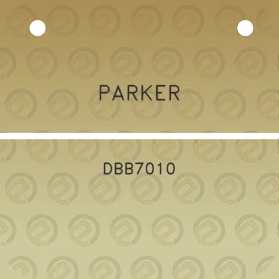 parker-dbb7010