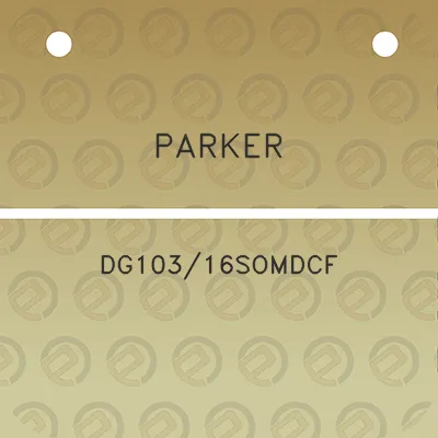 parker-dg10316somdcf