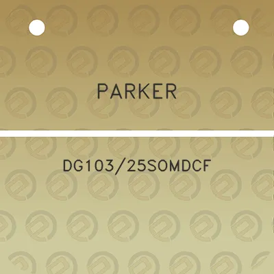 parker-dg10325somdcf