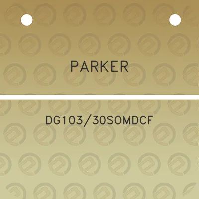 parker-dg10330somdcf