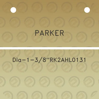 parker-dia-1-38rk2ahl0131