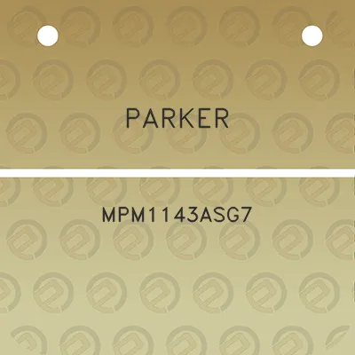 parker-mpm1143asg7