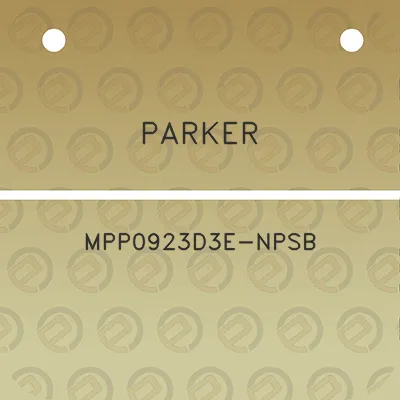 parker-mpp0923d3e-npsb