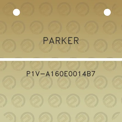 parker-p1v-a160e0014b7