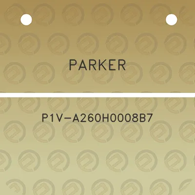 parker-p1v-a260h0008b7