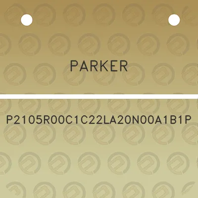 parker-p2105r00c1c22la20n00a1b1p