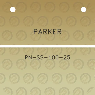 parker-pn-ss-100-25