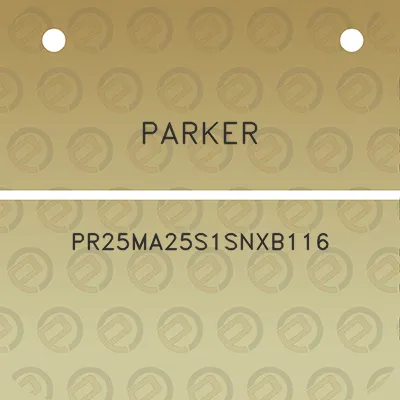 parker-pr25ma25s1snxb116