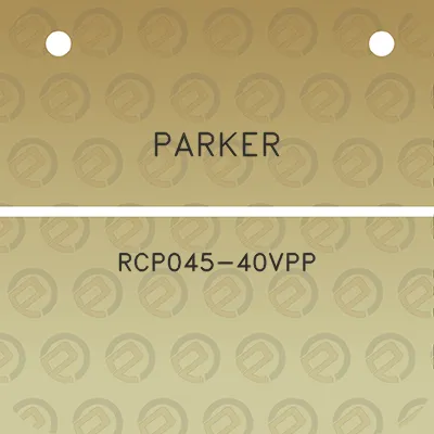 parker-rcp045-40vpp