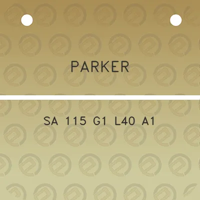 parker-sa-115-g1-l40-a1