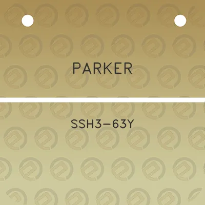 parker-ssh3-63y