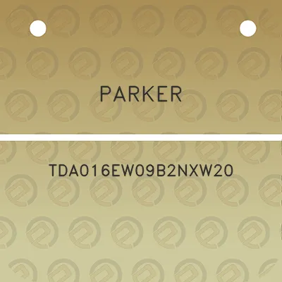 parker-tda016ew09b2nxw20