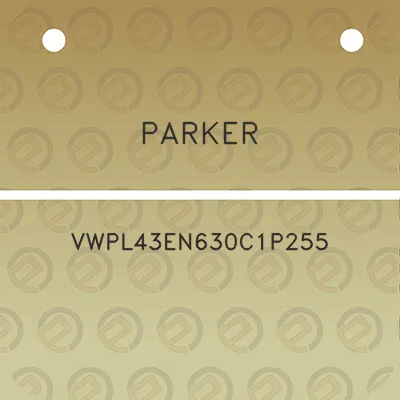 parker-vwpl43en630c1p255