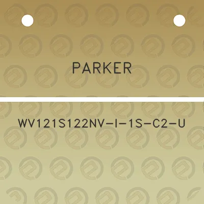 parker-wv121s122nv-i-1s-c2-u