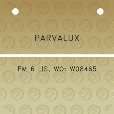 parvalux-pm-6-lis-wo-w08465