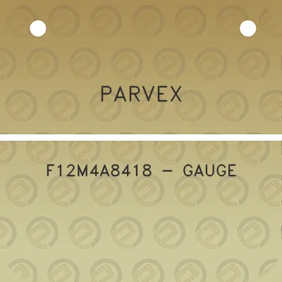 parvex-f12m4a8418-gauge