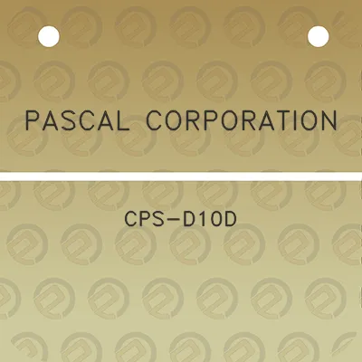 pascal-corporation-cps-d10d