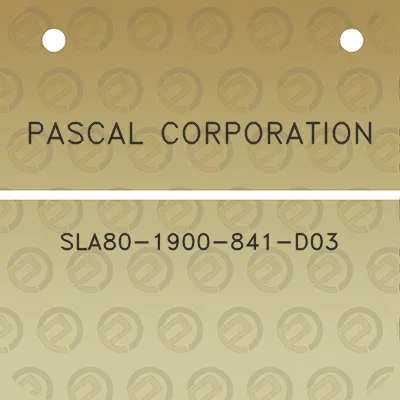 pascal-corporation-sla80-1900-841-d03