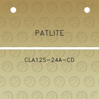 patlite-cla12s-24a-cd